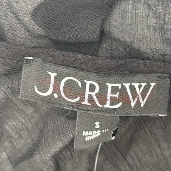 J. Crew Drapey ruffle tank top in black size S NWT CA610 - Picture 3 of 10